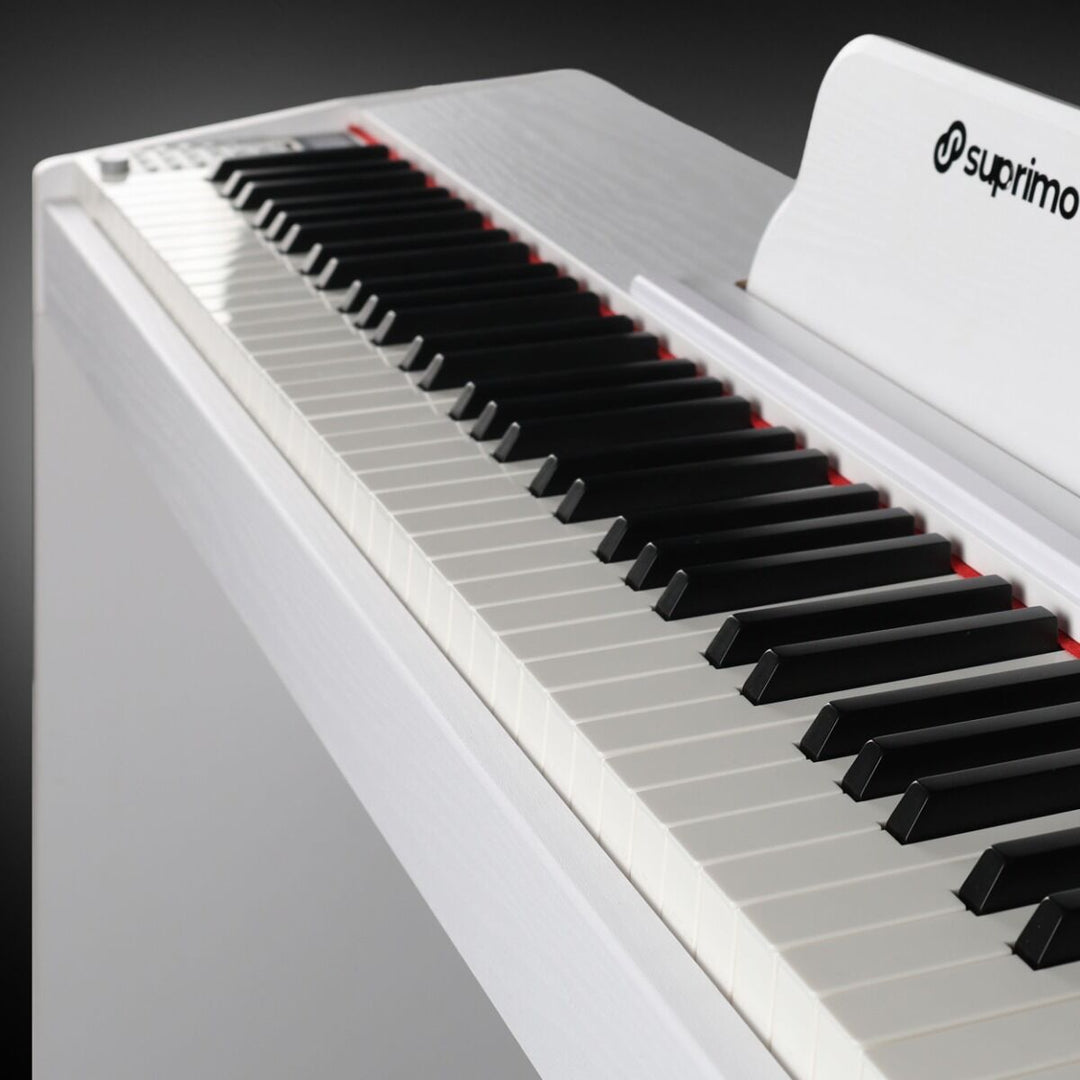 Suprimo SDP88 WH Piano Digitale 88 con Tastiere pesate, Bianco