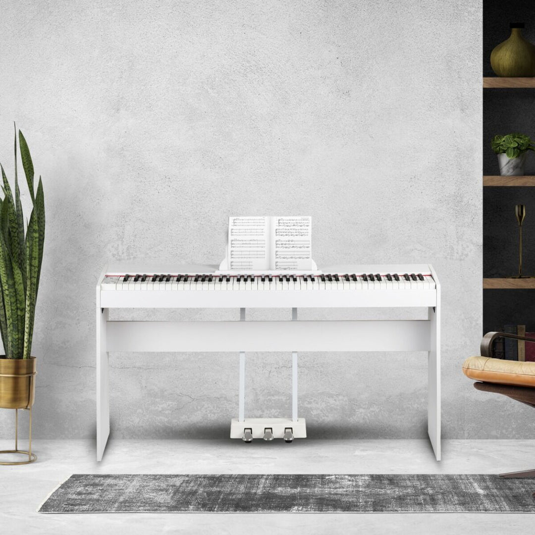 Suprimo SDP88 WH Piano Digitale 88 con Tastiere pesate, Bianco