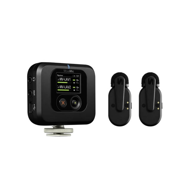 Shure MoveMic Two Bluetooth Set per Fotocamera (2 Microfoni)