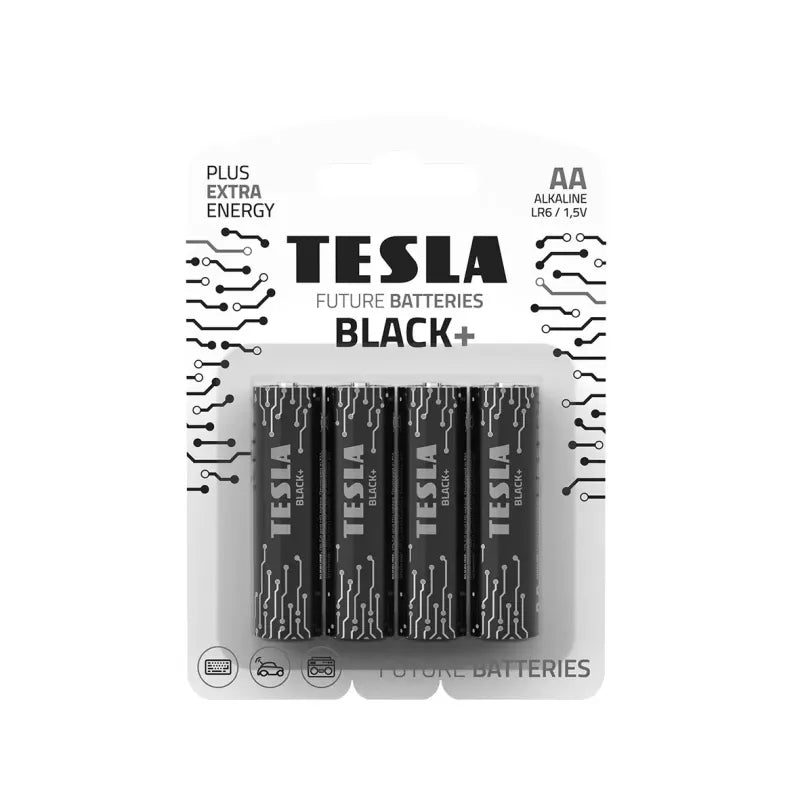 Tesla Black+ AA Batterie (4 pz)