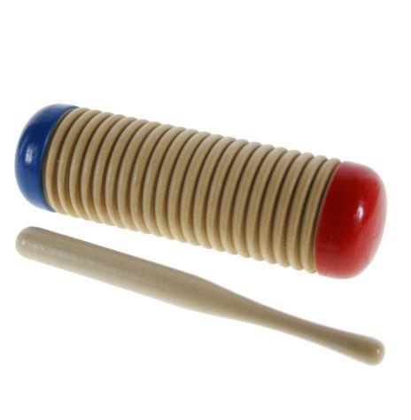 Guiro Shaker in legno incl. bacchetta ritmica