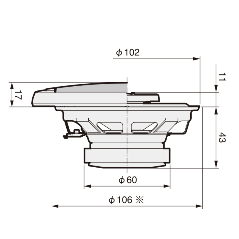Pioneer TS-G1020F Altoparlanti Auto 2-vie (10cm, 4")