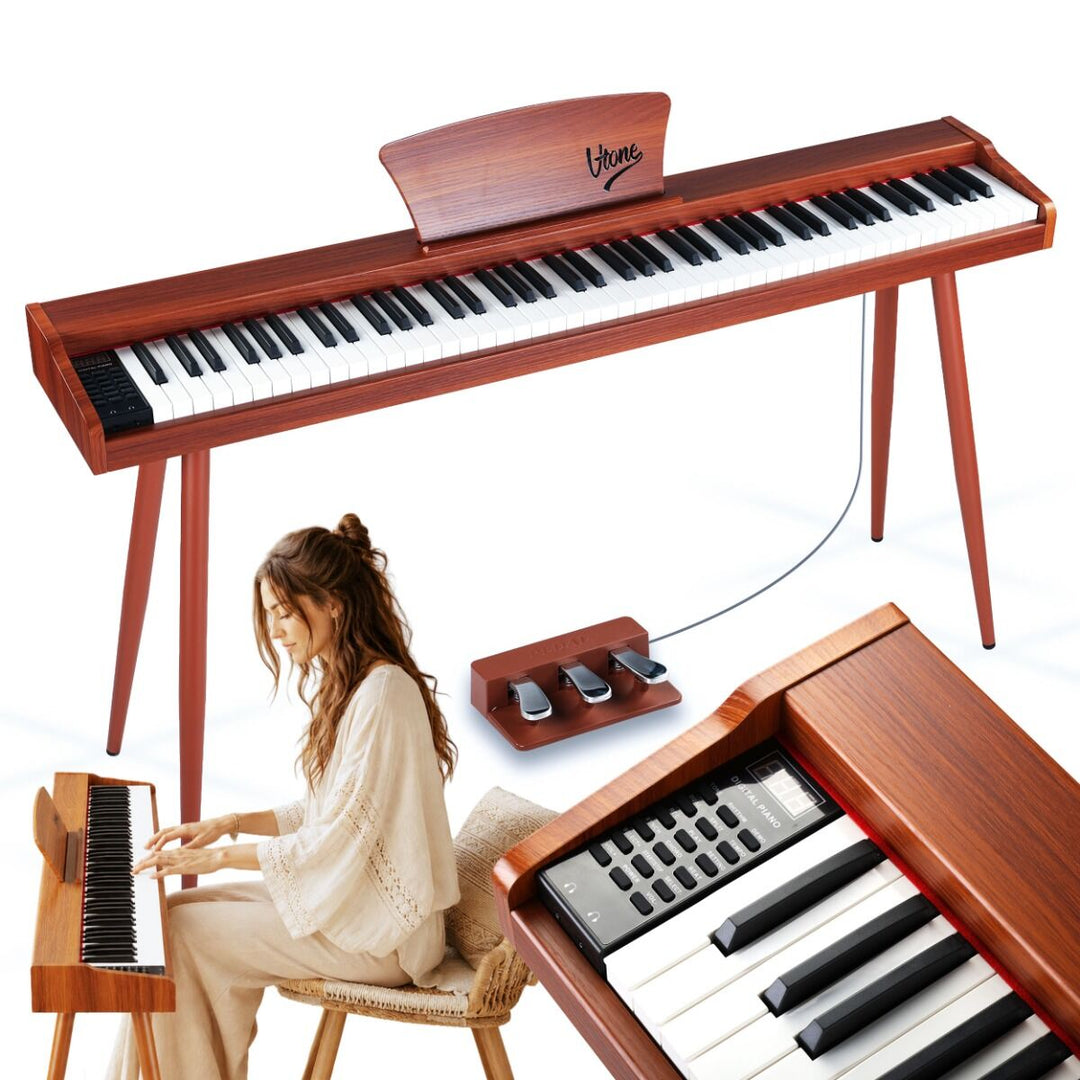 V-TONE BL-130 Pianoforte Elettrico (Legno scuro)