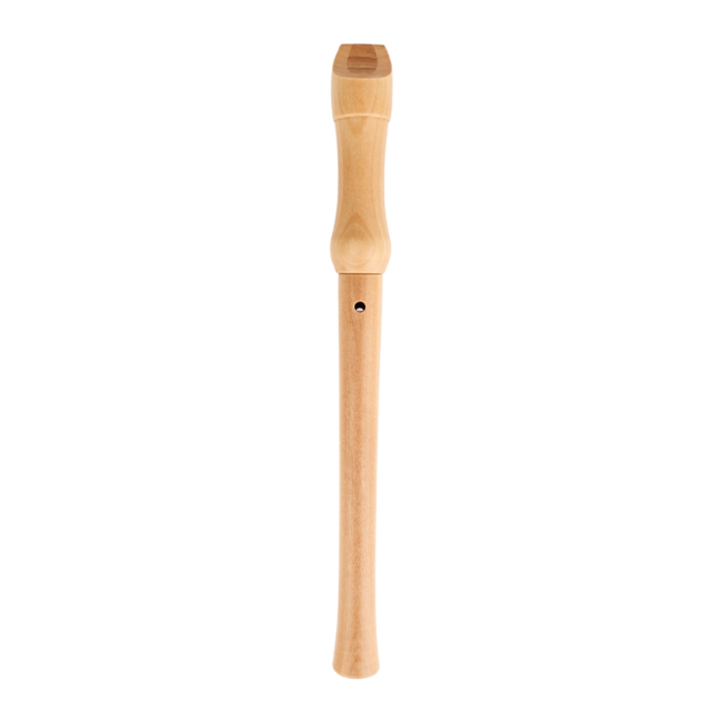 V-TONE FL W1 Flauto dolce soprano in legno naturale con bacchetta per pulizia, grasso e custodia