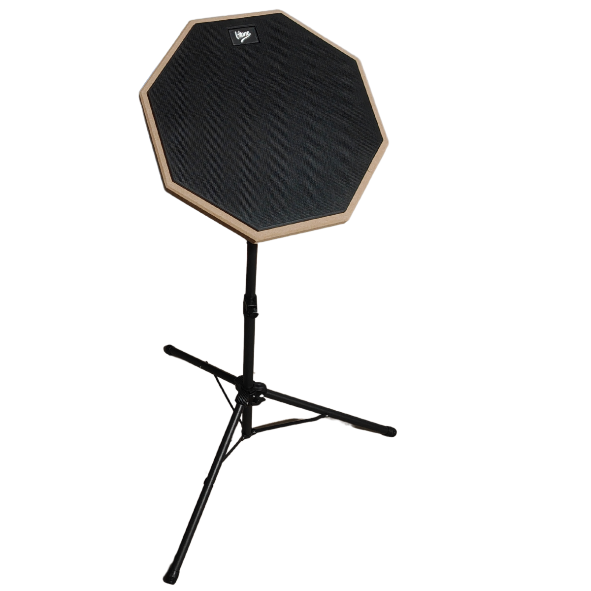 V-TONE PDS1 BK Øvepad 12" – Practice Drum Pad Sæt med Stativ, Sticks og Taske