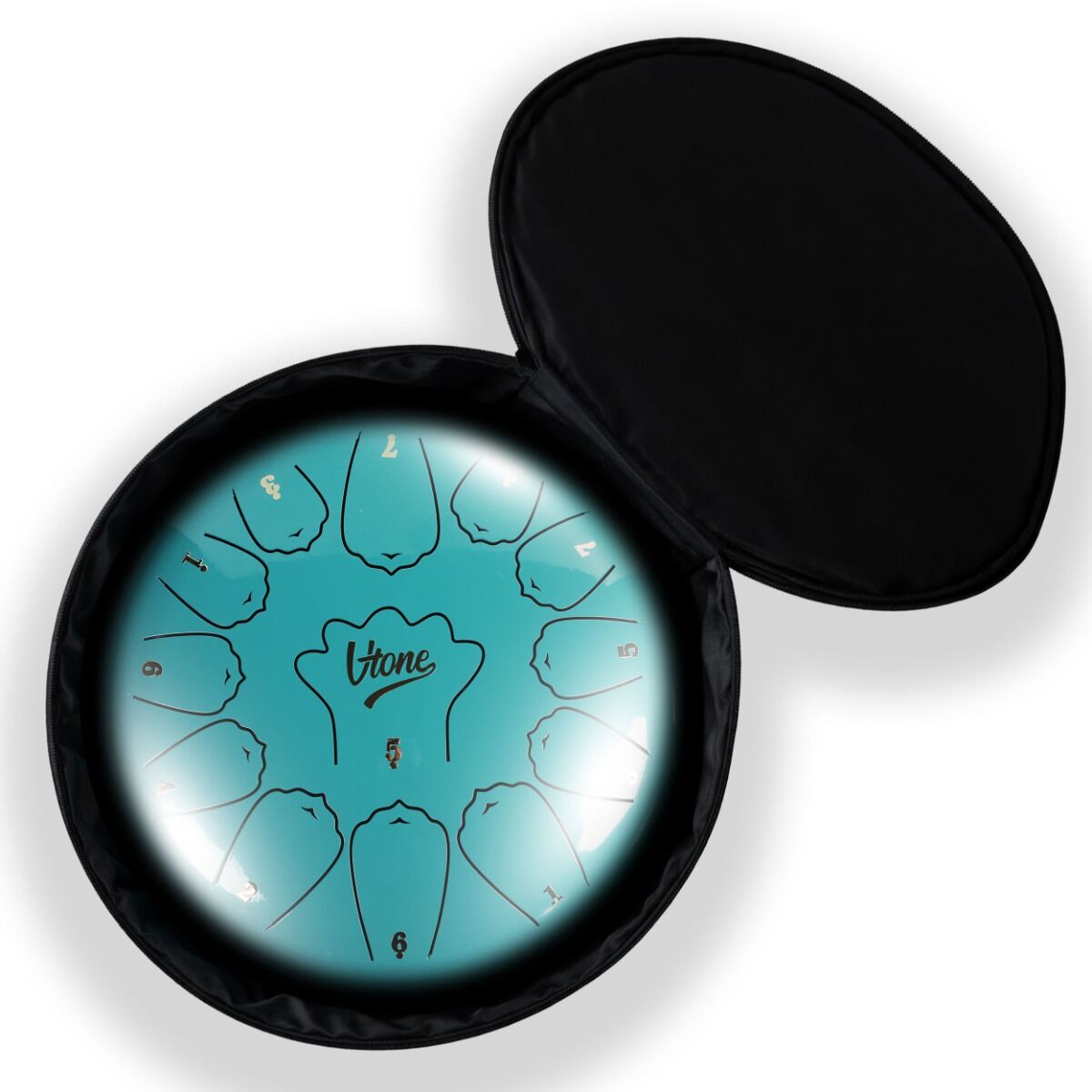 Tongue Drum 12" Cyan inkl. taske (13 Toner C Skala)