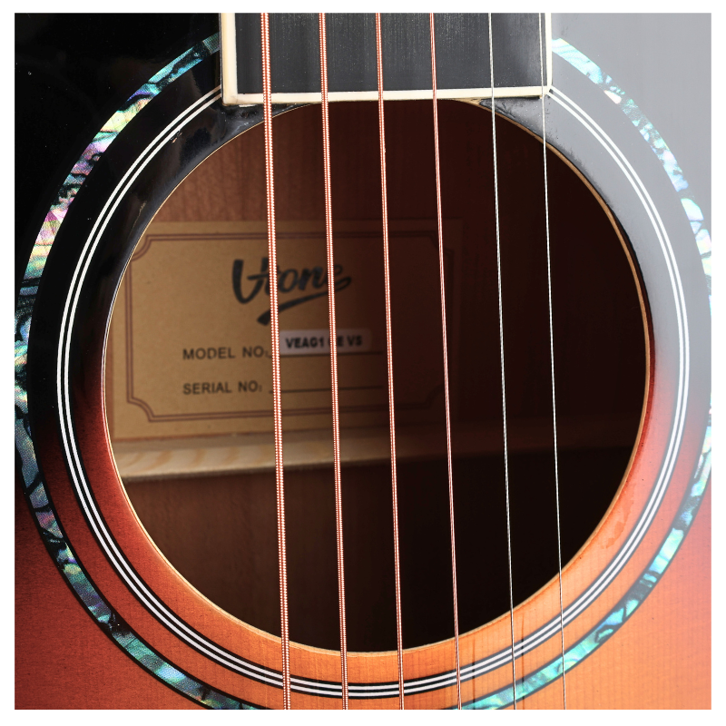 V-TONE VEAG1 CE VS elektro-akustisk guitar 4/4 dreadnought cutaway sunburst