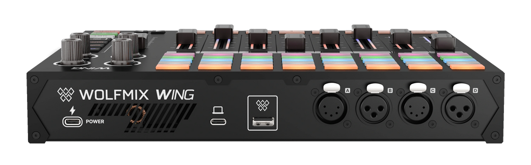 Wolfmix WING – Console per illuminazione DMX professionale e ampliamento W1