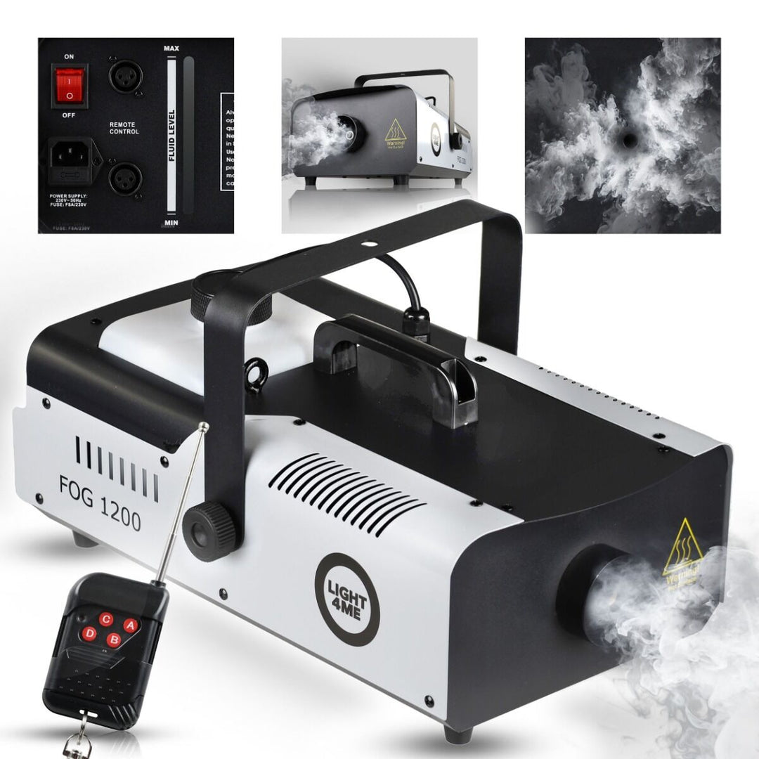 Light4Me Fog 1200 Macchina del Fumo 1200W con telecomando wireless e cablato