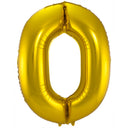 Palloncino a Forma di Numero 0 (Oro, 86 cm)