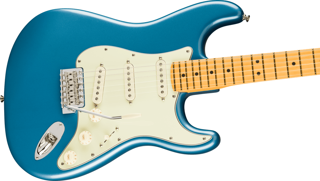 Fender American Professional Classic Stratocaster, tastiera in acero, Faded Lake Placid Blue