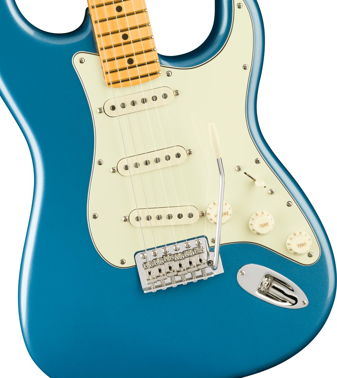 Fender American Professional Classic Stratocaster, tastiera in acero, Faded Lake Placid Blue