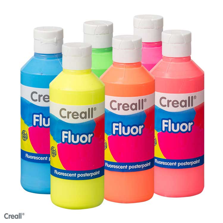 UV paint, 6 x 250 ml