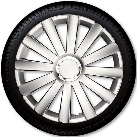 13" Spyder Pro set di copricerchi color argento