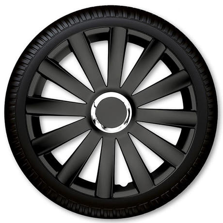 14" Spyder Pro set di copricerchi neri
