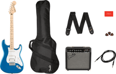 Fender Squier Sonic Stratocaster El-Guitar Start Package (nero)