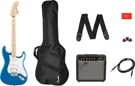 Fender Squier Sonic Stratocaster El-Guitar Start Package (nero)