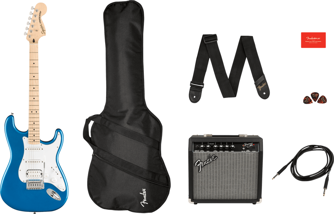 Fender Squier Sonic Stratocaster El-Guitar Start Package (nero)