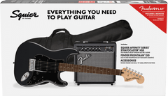 Fender Squier Sonic Stratocaster El-Guitar Start Package (nero)