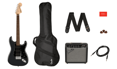 Fender Squier Sonic Stratocaster El-Guitar Start Package (nero)