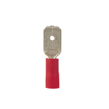 Capocorda rosso maschio piatto 0,5-1,5mm2 10 pezzi