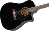Fender CD-60SCE Dreadnought Western Chitarra (Sort)