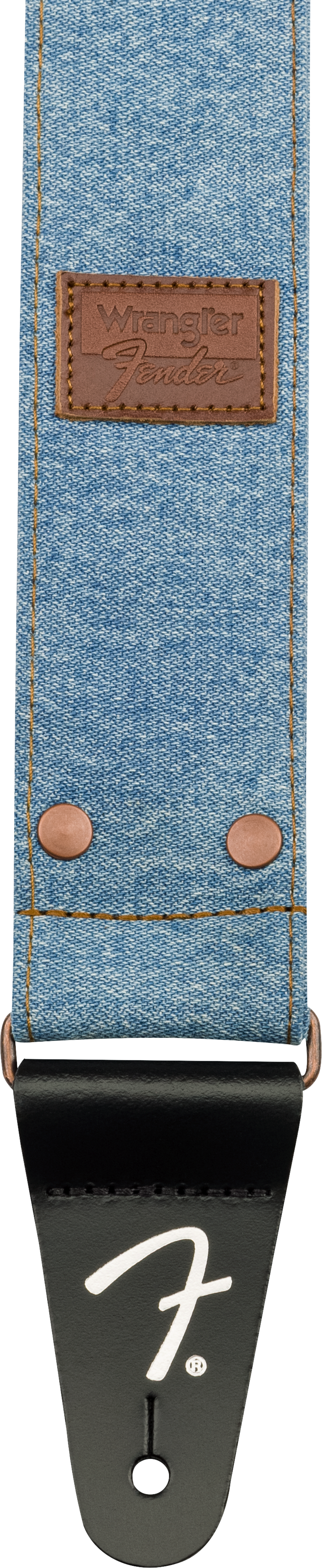 Fender x Wrangler Denim Tracolla per Chitarra (Light Indigo, 2")
