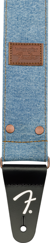 Fender x Wrangler Denim Tracolla per Chitarra (Light Indigo, 2")