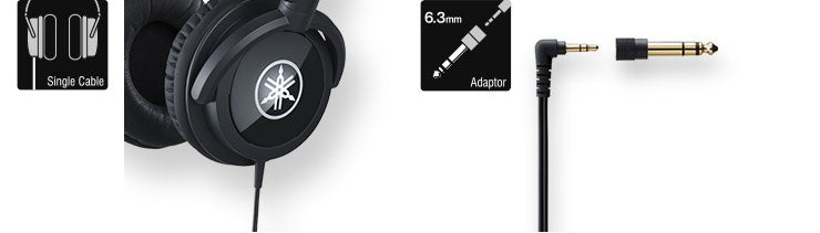 Yamaha HPH-100B On-Ear headphones (Black)