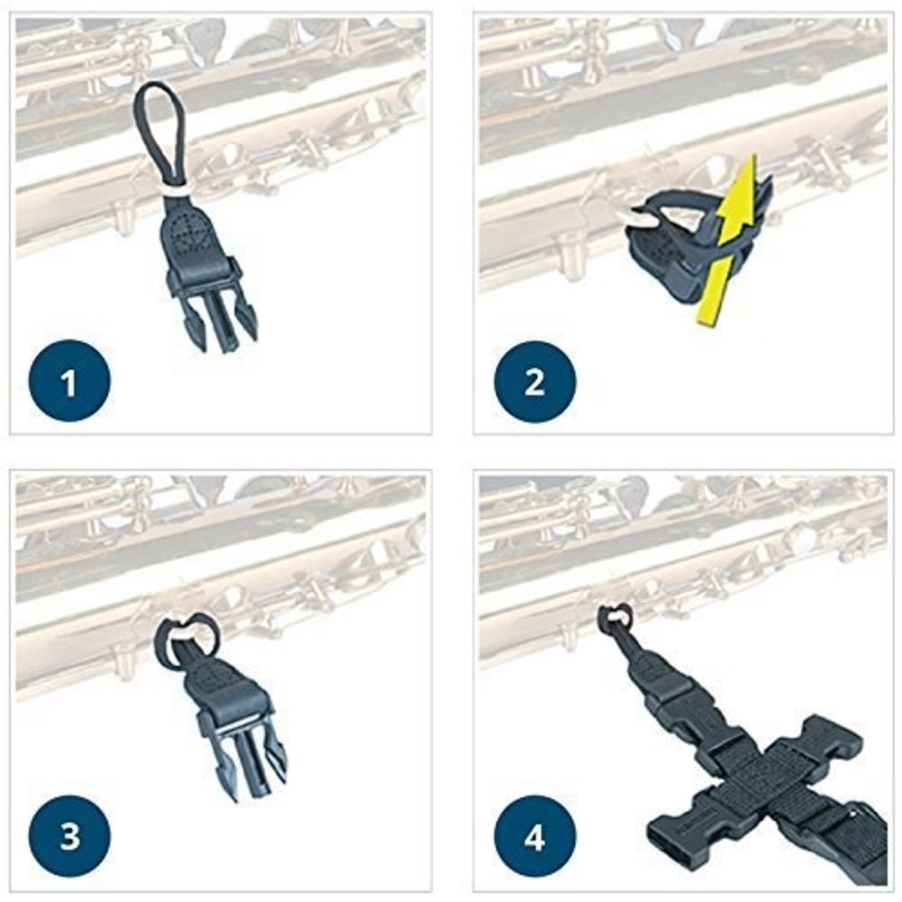 Imbracatura per sassofono Neotech Soft Harness junior, 21-31,2 cm, Loop Connector