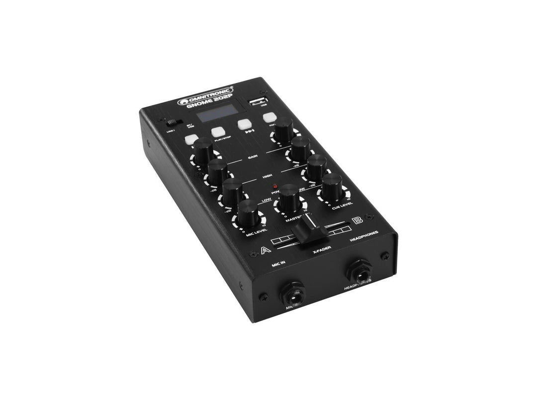 OMNITRONIC GNOME-202P Mini Mixer nero