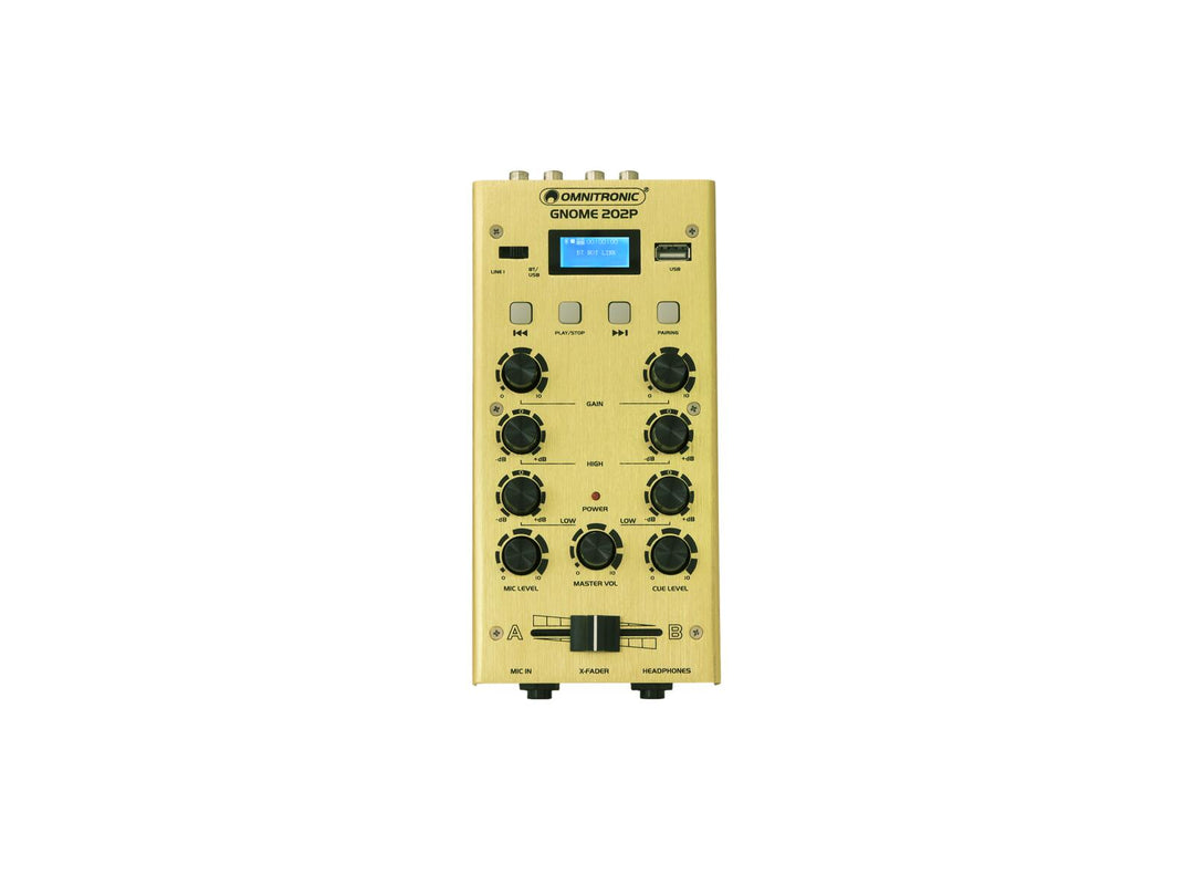 OMNITRONIC GNOME-202P Mini mixer oro