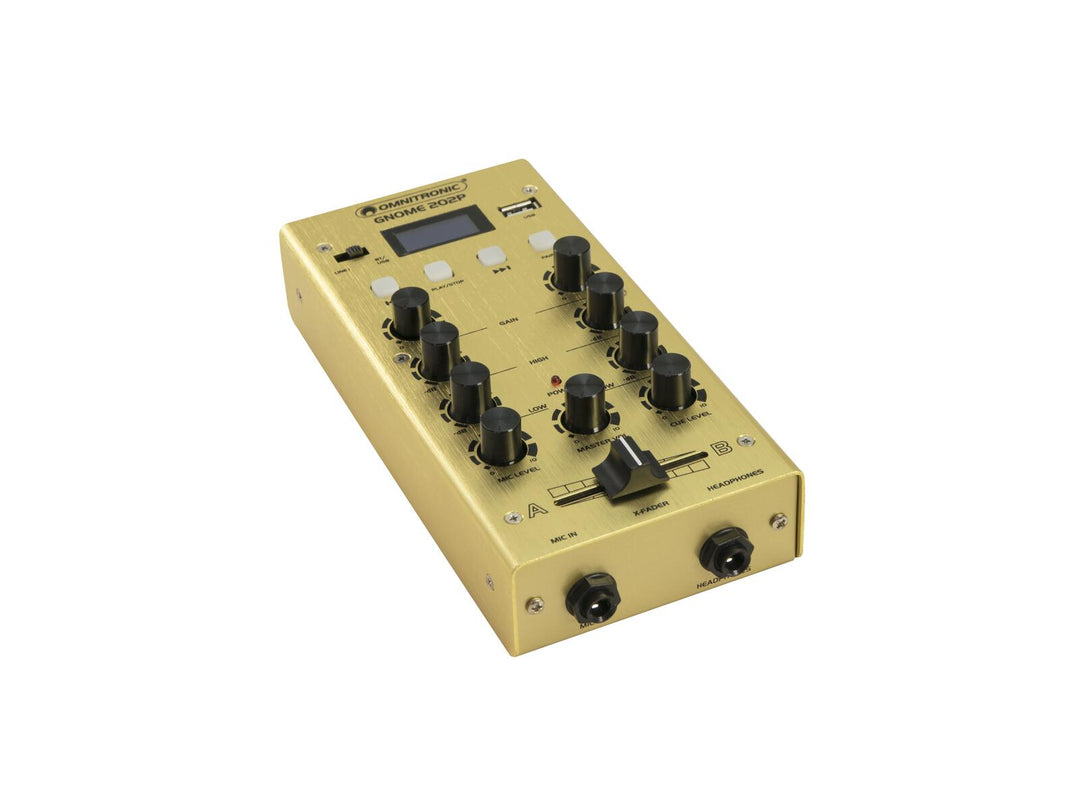 OMNITRONIC GNOME-202P Mini mixer oro