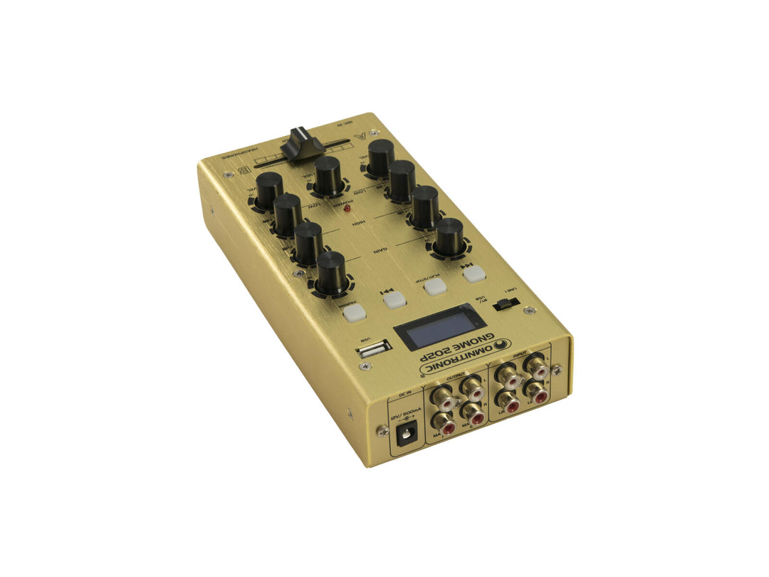 OMNITRONIC GNOME-202P Mini mixer oro