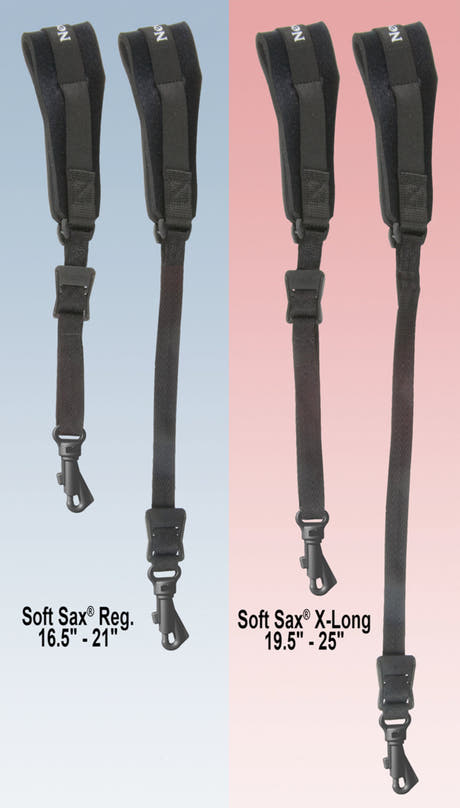 Neotech Soft Sax tracolla per sassofono XL, nera, gancio in plastica