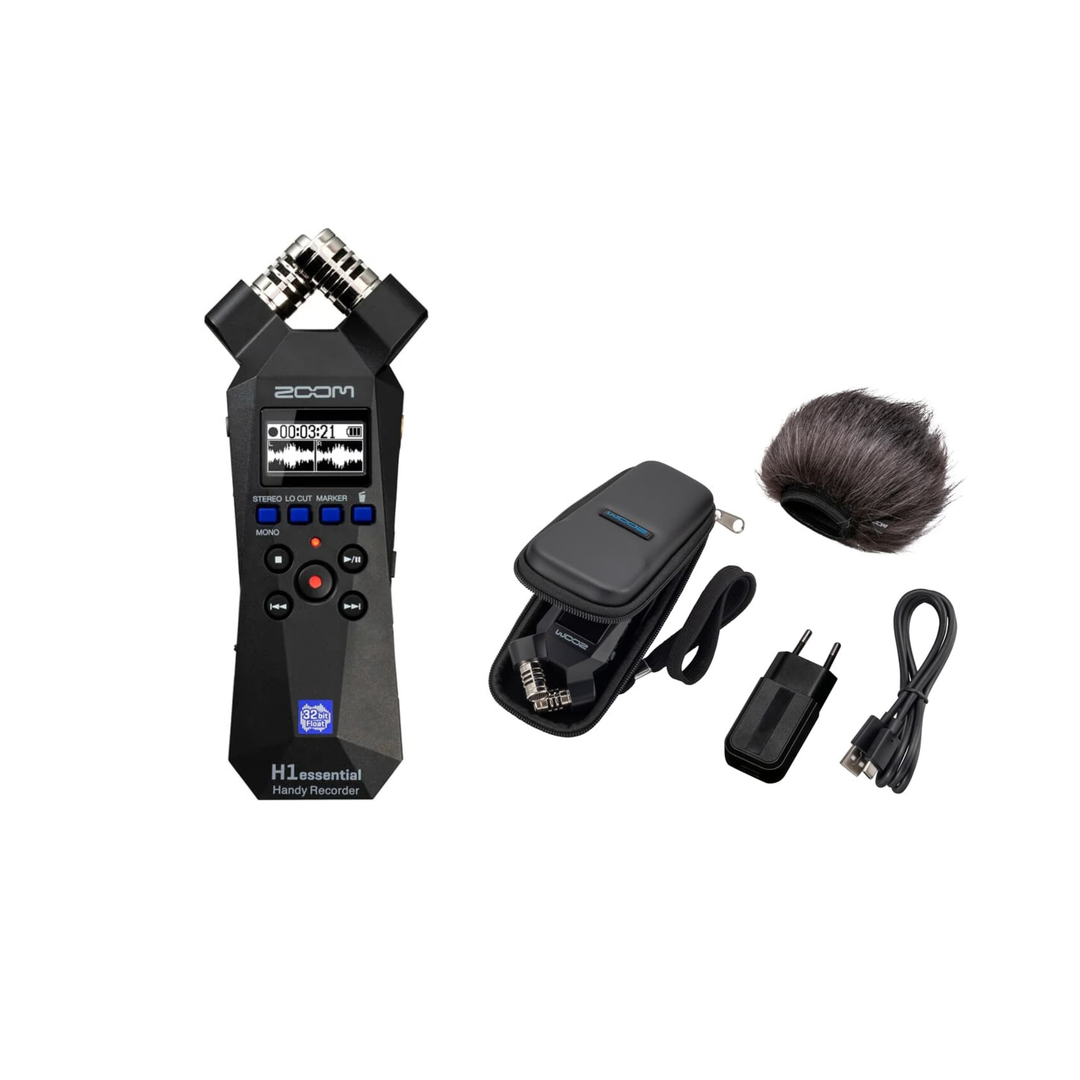 Zoom H1e Registratore Handy Essenziale + Pacchetto Accessori