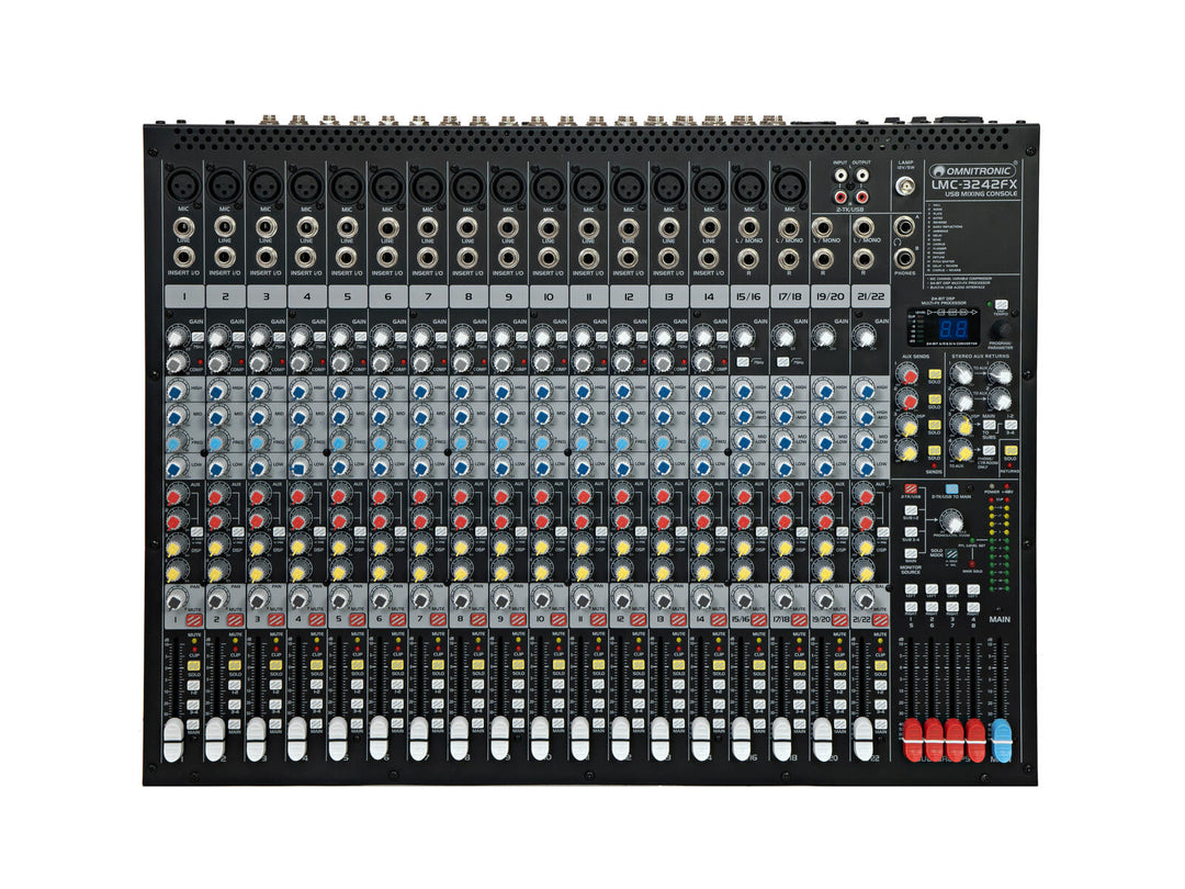 OMNITRONIC LMC-3242FX Console di mixaggio USB