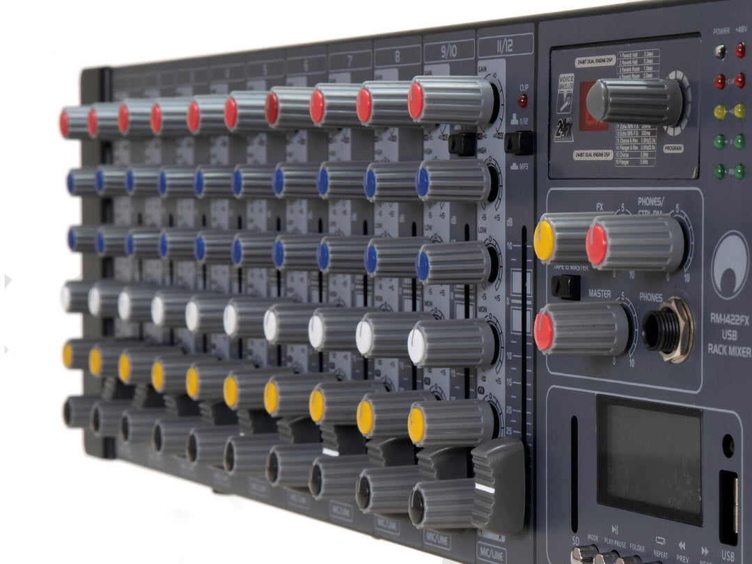 OMNITRONIC RM-1422FX USB Mixer da rack
