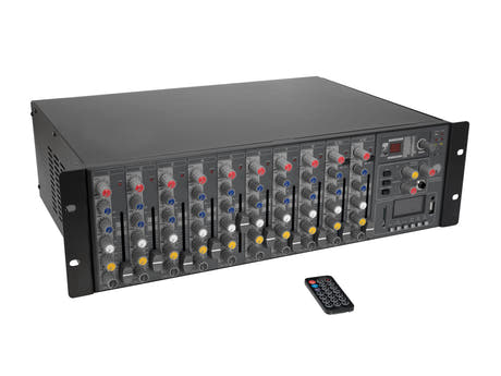 Mixer di potenza rack USB OMNITRONIC RM-1422FXA