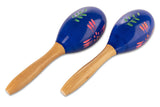 GEWA Club Salsa maracas in legno, dipinte a mano, 26 cm (coppia)