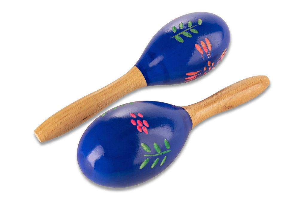 GEWA Club Salsa maracas in legno, dipinte a mano, 26 cm (coppia)