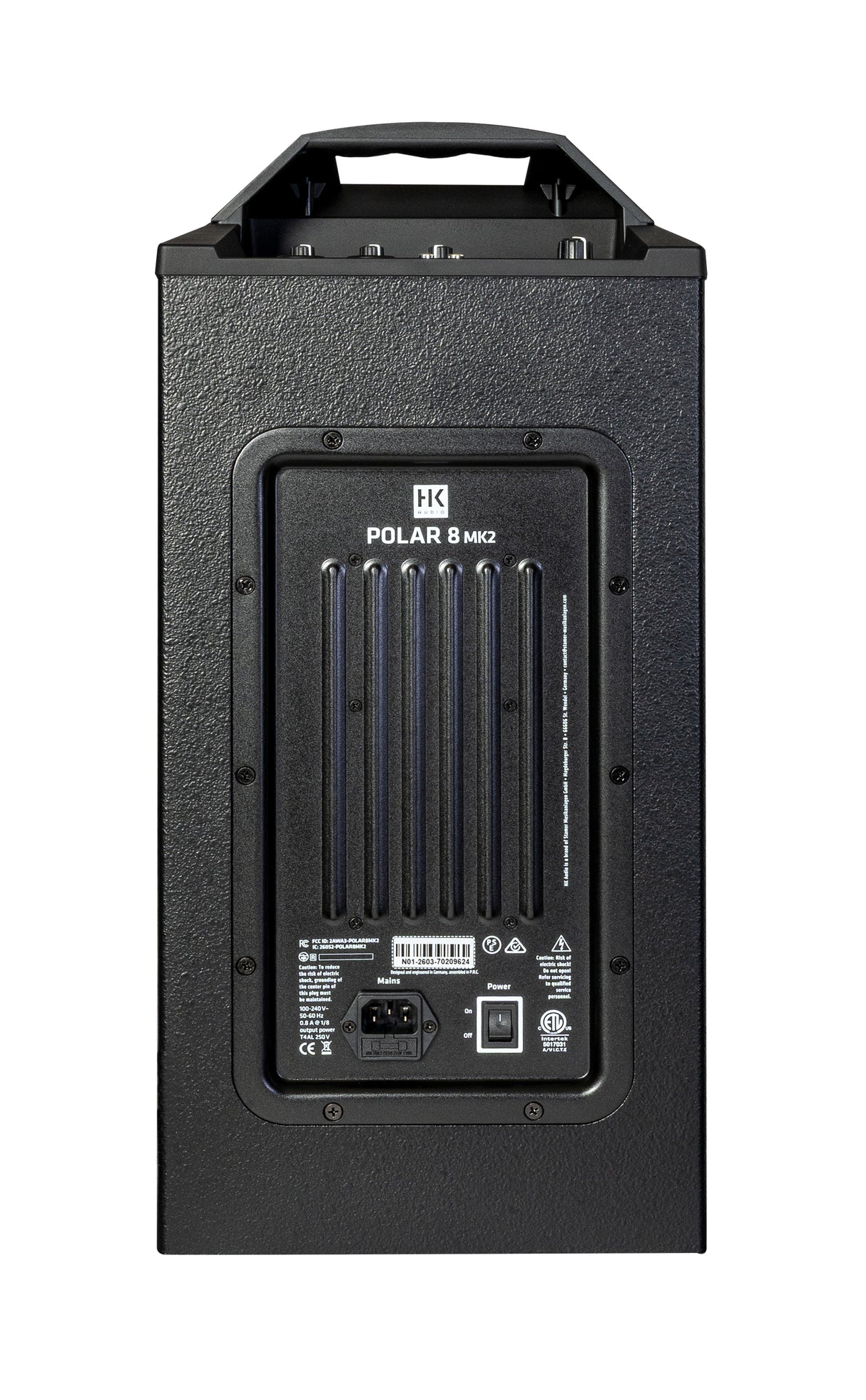 HK Audio POLAR 8 MK2 Aktivt Søjle-PA System 1200W med Bluetooth (Sort)