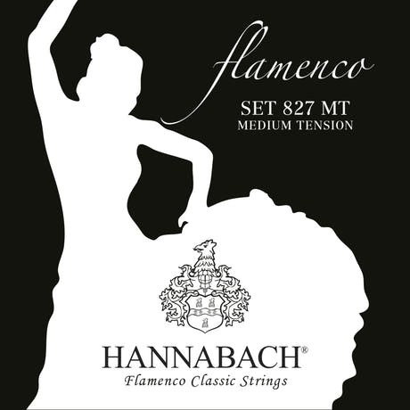 Hannabach Strings for classic guitar Serie 827 Medium Tension Flamenco - Set medium (827MT)