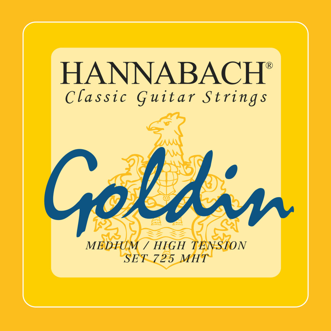 Corde Hannabach per chitarre classica Series 725 tensione Medium/High Goldin - Set medium-high (725MHT)