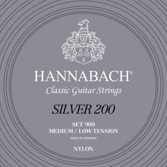 Corde Hannabach per chitarra classica Series 900 tensione Medium/Low Silver 200 - Set medium low (900MLT)