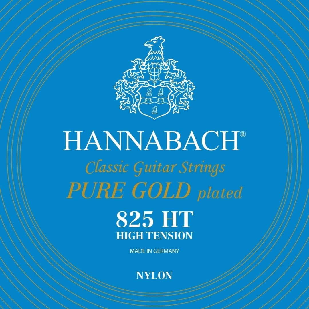 Hannabach Strings per chitarre classiche Serie 825 Alta tensione specializzata dorata - Set alta (8257HT)