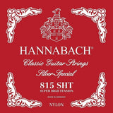 Set di corde acute Hannabach 815 E1, H/B2 e G3, super high tension