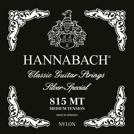 Hannabach Strings for classic guitar Serie 815 Medium tension Silver special - Set medium (815MT)