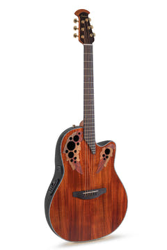 Ovation E-Acoustic chitarre Celebrity Elite Plus Mid Cutaway - Figured Koa (CE44P-FKOA-G)