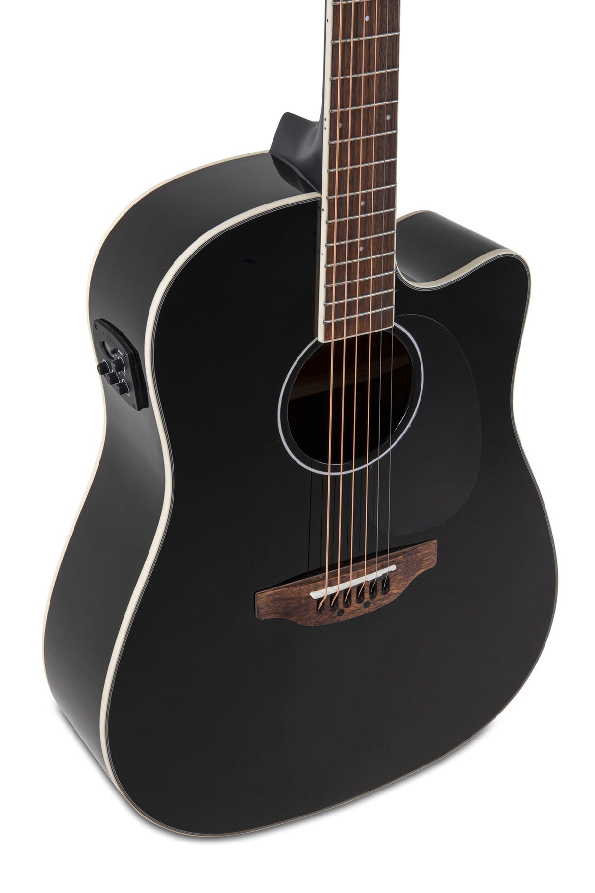 Applause E-Acoustic Guitar Wood Classics AED96-5HG Black Gloss Electro - Black high gloss (AED96-5HG)
